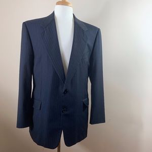Hickey-Freeman Collection Blue Pinstripe Blazer